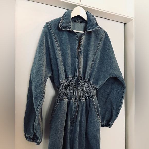 Steve Madden one piece denim jumpsuit Y2K Size Large - Picture 6 of 17